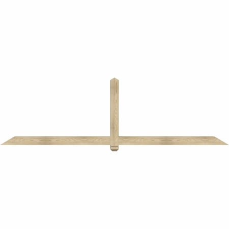 Ekena Millwork Eugene Rough Sawn Timber Gable Bracket, Douglas Fir, 108"W x 31 1/2"H x 4"D x 4"F, 7/12 Pitch GBW108X31X0404EUG00RDF